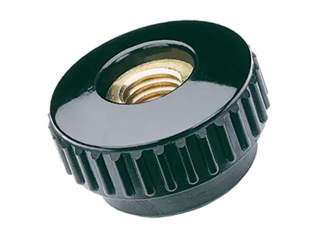 Immagine del prodotto ELESA® B.193 FP - Manopole zigrinate boccola in ottone con foro passante filettato