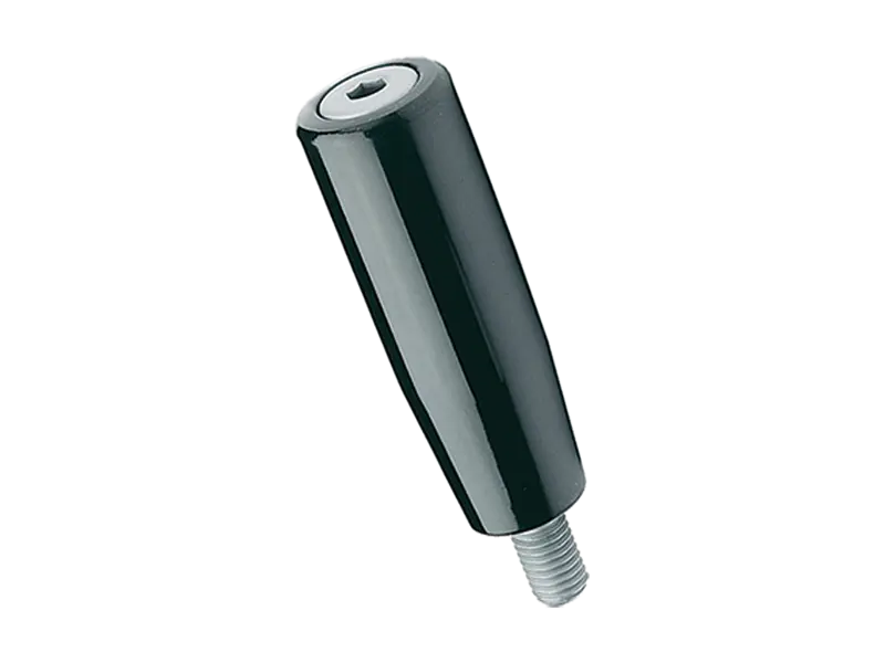 Produktbillede af ELESA® I.281+x - Drejbare cylindergreb gevindtap stål matforkrom, hoved med indvendig 6kt hul