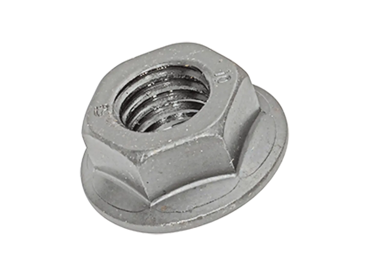 BN 14527 | Tuercas hexagonales con collar biselado y nervadura