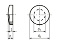 Dessin technique avec dimensions de SPAX® RA