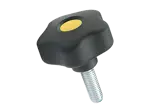 Product image of ELESA® VCT.p SOFT - Lobe knobs with threaded stud, steel zinc plated