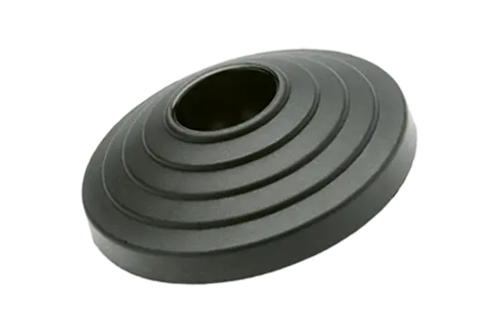 BN 20091 | Bases with NBR rubber no-slip disk, hardness 70 Shore A