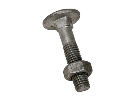 Imagen del producto de Tornillos de cabeza abombada y cuello cuadrado con tuercas hexagonales