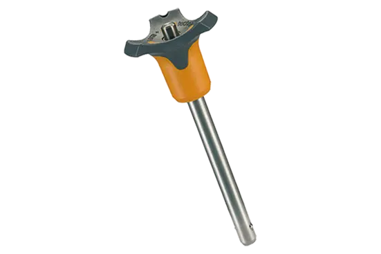 BN 20212 | Ball lock pins self-locking, with combination handle Handle: gray / orange