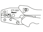 Dibujo técnico con dimensiones de Panduit® Contour Crimp™ - Alicates para terminales preaislados