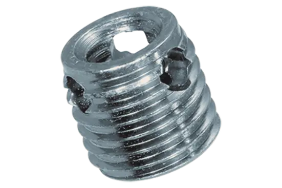 BN 20347 | Douilles filetées autotaraudeuses avec trous de coupe, pour les métaux légers, thermo- et duroplastiques