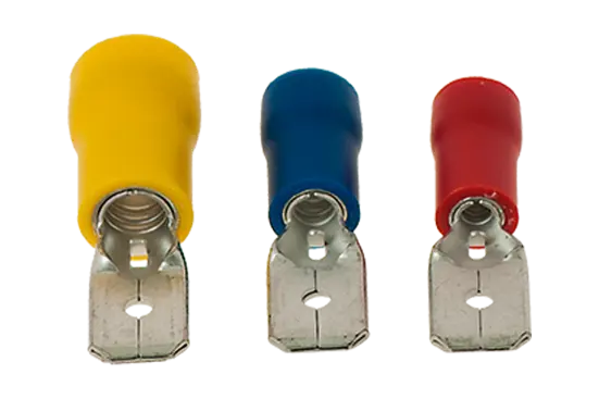 BN 20375 | Connecteurs mâles avec douille antivibration en cuivre et isolation en PVC