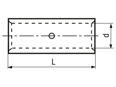 Technical drawing with dimensions of BM - Non-Tension compression joints