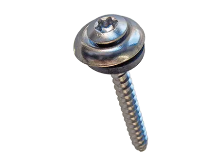 Image du produit de Vis pour façades à tête fraisée bombée à six lobes internes, cuvette et rondelle d'étanchéité