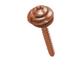 Image du produit de Vis pour façades à tête fraisée bombée à six lobes internes, cuvette et rondelle d'étanchéité