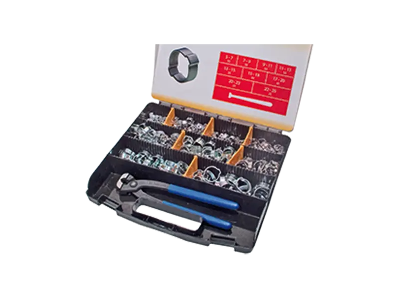 Product image of MIKALOR A20R - Assortment of two-ear clips for low pressure, with ear clip pliers