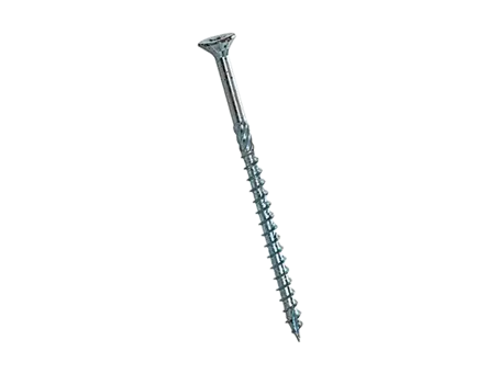 제품 이미지: Universal hexalobular (6 Lobe) socket flat countersunk head wood screws partially threaded, cutting ribs under the head, friction thread, end mill cutter