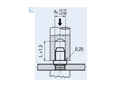 Montageabbildung für PEM® BS - Einpressmuttern geschlossen, für metallische Werkstoffe