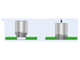 Montageabbildung für PEM® KFSE - Einpressgewindebuchsen für Printplatten und andere Kunststoffe