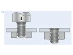 Montageabbildung für PEM® FHLS - Einpressgewindebolzen für metallische Werkstoffe