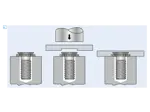 Montageabbildung für PEM® CHC/CFHC - Einpressgewindebolzen für Sacklochmontage, für metallische Werkstoffe