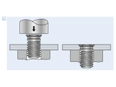 Assembly illustration for PEM® FHL - Self-clinching threaded studs for metallic materials