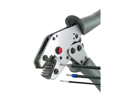 Product image of Crimping tool with trapezoidal crimp for end sleeves with and without insulation