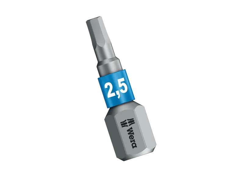 Image du produit de Wera 840/1 BTZ - Embouts de tournevis 1/4" pour vis à six pans creux 25mm
