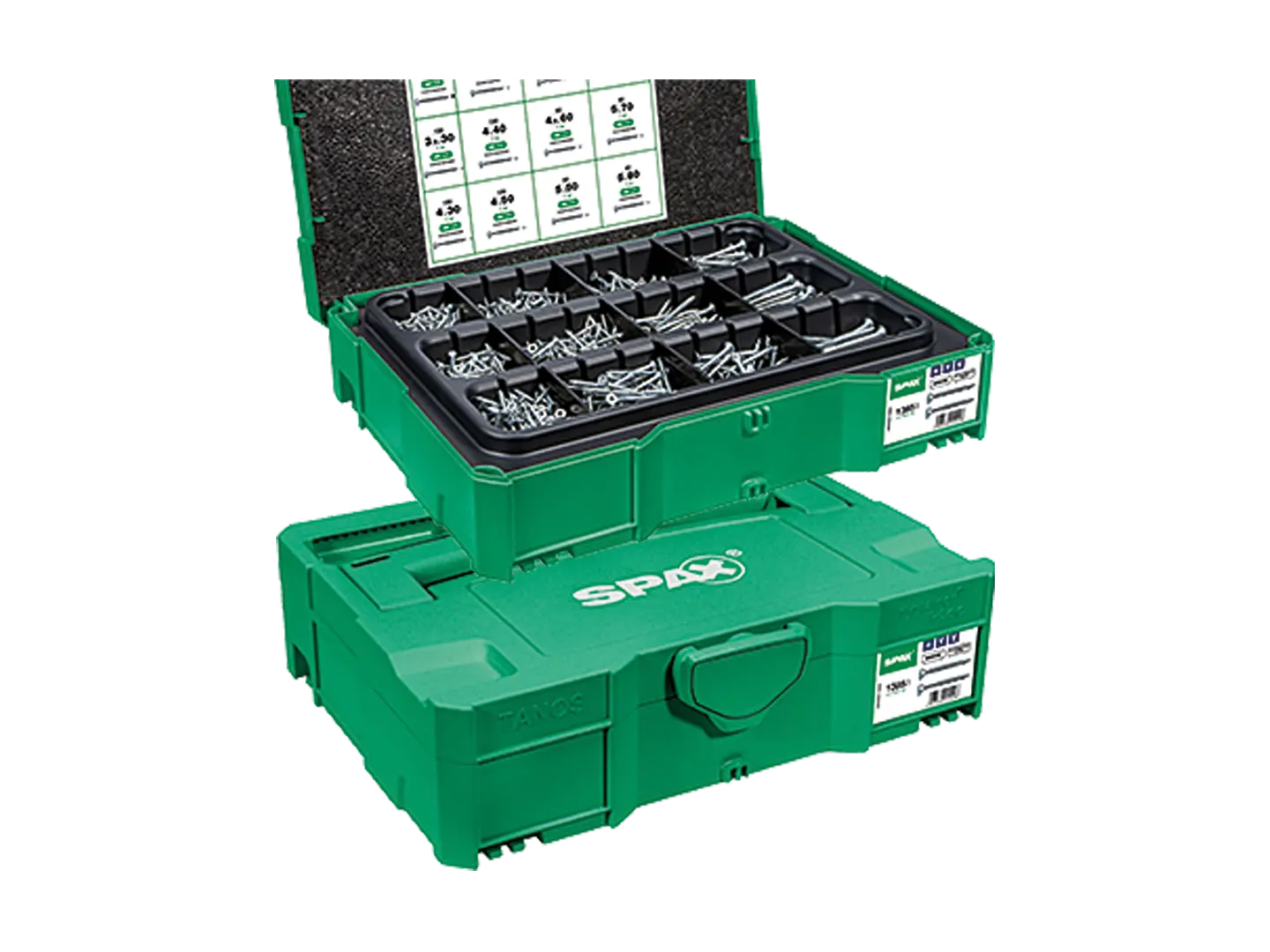 BN 20936 | Assembly box of hexalobular (6 Lobe) socket flat countersunk head chipboard screws T-STAR plus, fully / partially threaded with 4CUT point