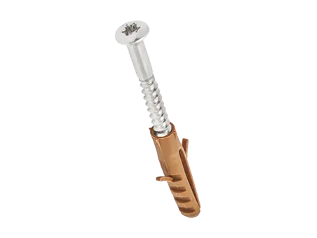 Image du produit de Baseboard screws with nylon plug with hexalobular (6 Lobe) socket