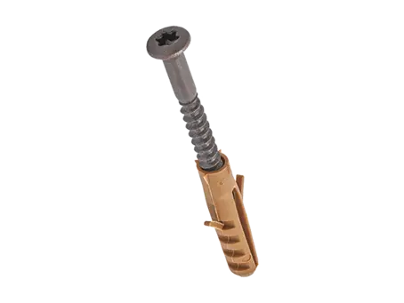 Image du produit de Baseboard screws with nylon plug with hexalobular (6 Lobe) socket