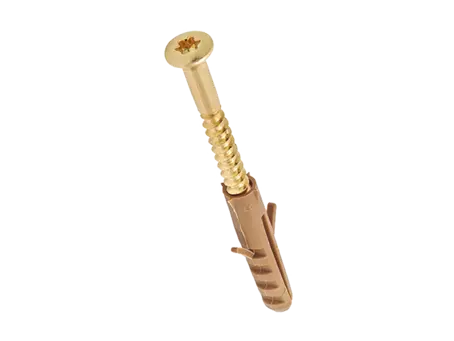 Image du produit de Baseboard screws with nylon plug with hexalobular (6 Lobe) socket