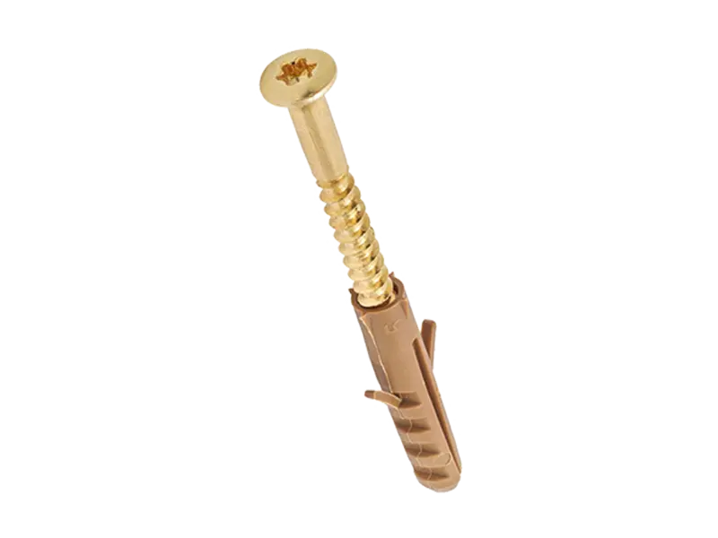 Image du produit de Baseboard screws with nylon plug with hexalobular (6 Lobe) socket