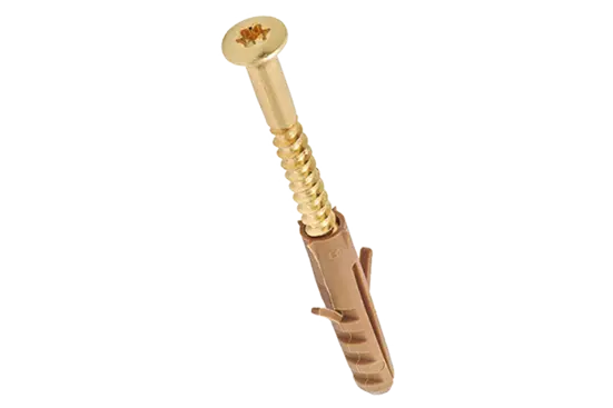 BN 20944 | Baseboard screws with nylon plug with hexalobular (6 Lobe) socket