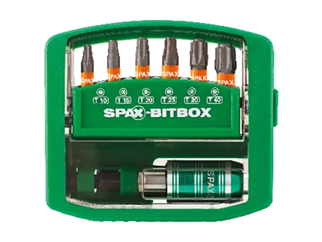 Image du produit de SPAX® - Assortiment SPAX-BITBOX 1/4" pour vis SPAX® à six lobes internes T-STAR plus, exécution courte