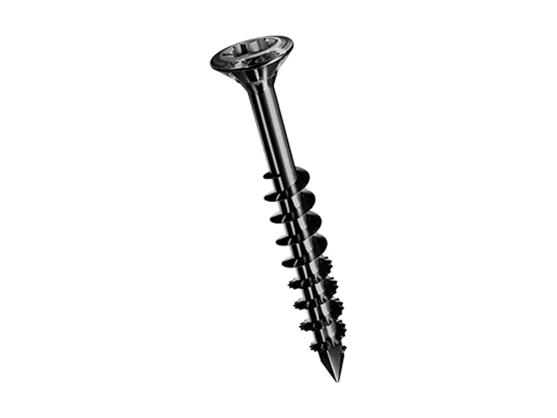 Image du produit de SPAX® - Vis à tête fraisée bombée pour façades en bois partiellement filetées, nervures de fraisage et six lobes internes T-STAR plus avec pointe CUT