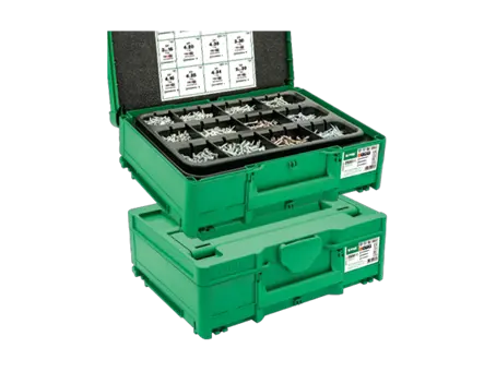 Image du produit de SPAX® T-Loc - Mallette de montage de vis pour panneaux d'agglomérés pour la fabrication de meubles à six lobes internes T-STAR plus entièrement / partiellement filetées avec pointe 4CUT