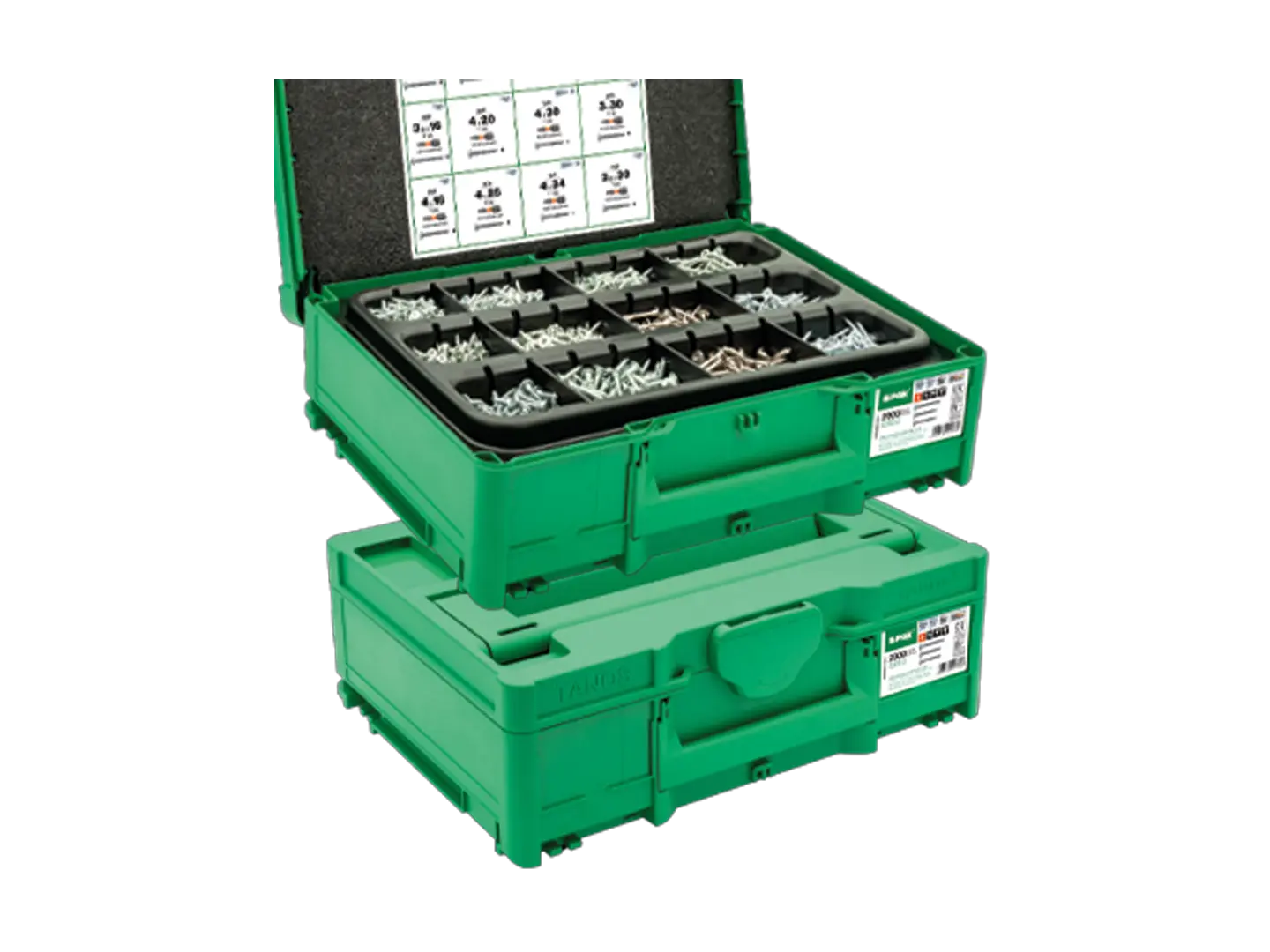 BN 20957 | Assembly box of hexalobular (6 Lobe) socket chipboard screws for furniture construction T-STAR plus, fully / partially threaded with 4CUT point