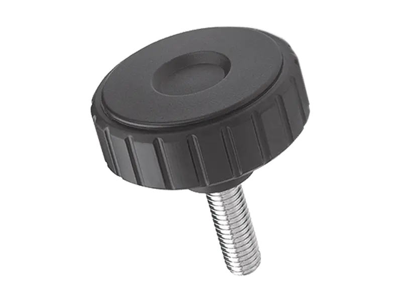 Imagen del producto de ELESA® MBT-p-SOFT - Mandos de fijación grafilados con perno roscado acero cincado