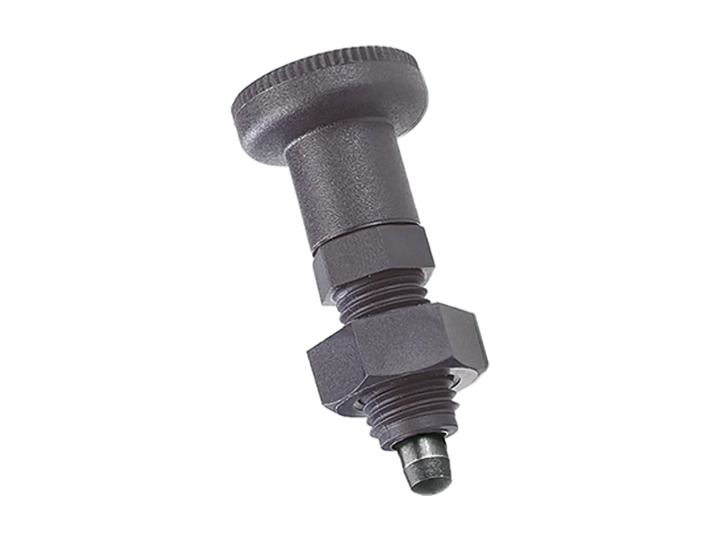 BN 21227 | Positioneringsbolte med sekskantet krave, uden hold stift i hærdet stål, sortoxyderet