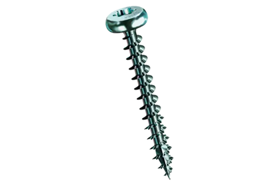 BN 21237 | Vis à tête ronde pour panneaux d'agglomérés entièrement filetées, à six lobes internes T-STAR plus avec pointe 4CUT