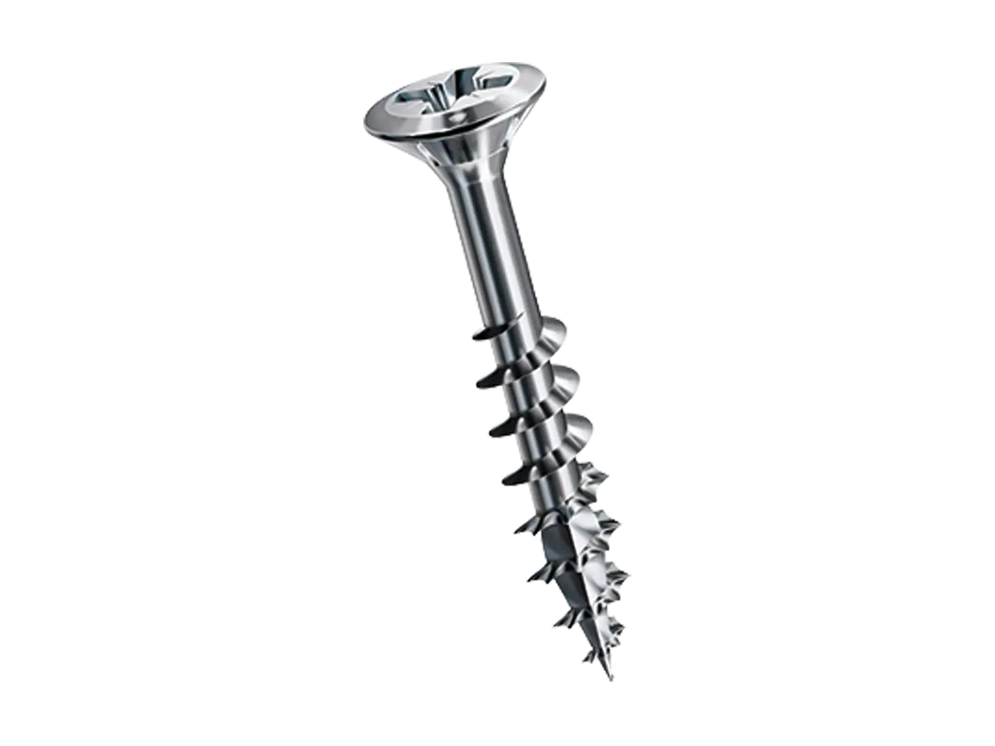 BN 21604 | Pozi flat countersunk head window screws partially threaded, restraining ribs, form Z with 4CUT point