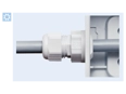 Funktionsprincip for JACOB® PERFECT Fix - Kabelforskruninger uden gevind for hurtig montage
