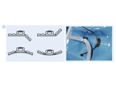 Functional principle of HellermannTyton® FlexTack FMB4APT-A-PA66HS-BK - 4-way adhesive backed mounts flexible, for cable ties heat stabilized