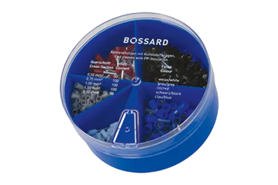 BN 22553 | Assortment box with ferrules, round insulated single ferrules, colourcode 2F Standard 2F