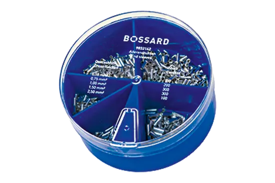 BN 22559 | Assortimento terminali a tubetto, contenitore tondo terminali a tubetto non isolati