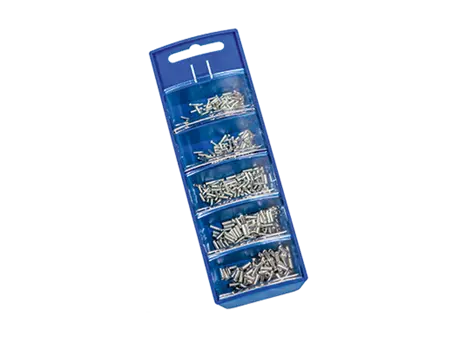 Product image of Assortment box with ferrules, blue non insulated ferrules