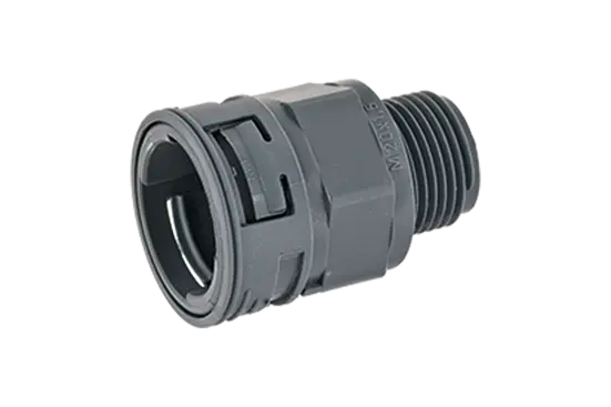 BN 22672 | Straight connectors with integrated seal and male thread