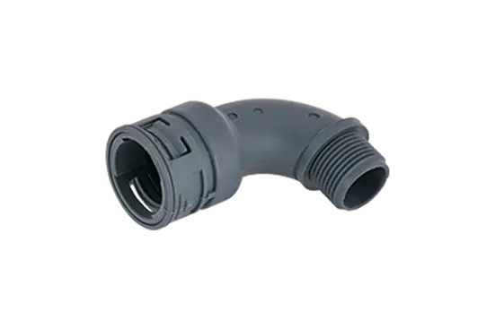 BN 22692 | Arched elbows 90° with integrated seal and male thread