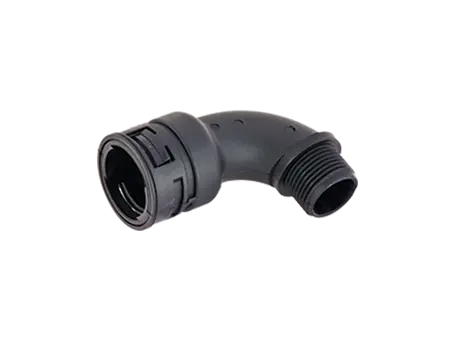 Produktbild von REIKU® VP-BRB - Bogenwinkel 90° mit integrierter Manschetten-Dichtung und Aussengewinde