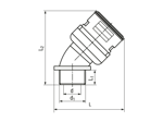 Disegno tecnico con quote di REIKU® VP-ARB