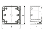 Technical drawing with dimensions of SPELSBERG® PC