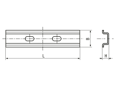 Dessin technique avec dimensions de SPELSBERG® TS 15 - Rails normalisés