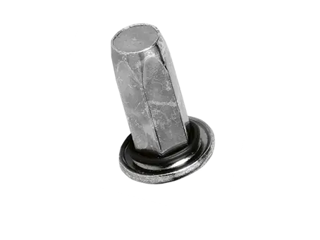 Product image of TUBTARA® HX (HXT/FEFG) - Blind rivet nuts flat head with sealing ring, full-hexagonal shank, closed end