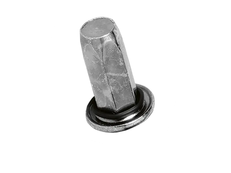 Product image of TUBTARA® HX (HXT/FEFG) - Blind rivet nuts flat head with sealing ring, full-hexagonal shank, closed end
